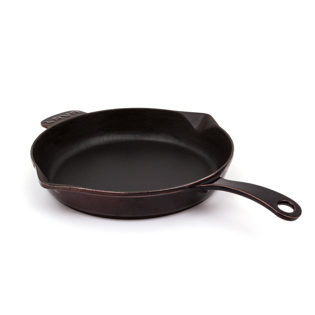 LAVA Cast Iron Skillet cast iron cookware by Patriot Tactical, homestead American heritage design – product mockup
