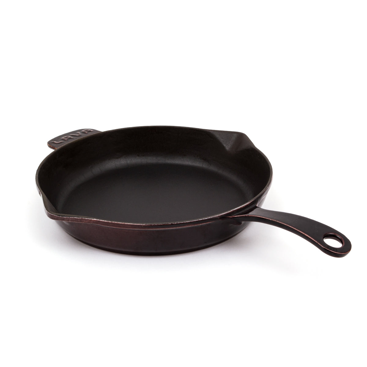 LAVA Cast Iron Skillet cast iron cookware by Patriot Tactical, homestead American heritage design – product mockup