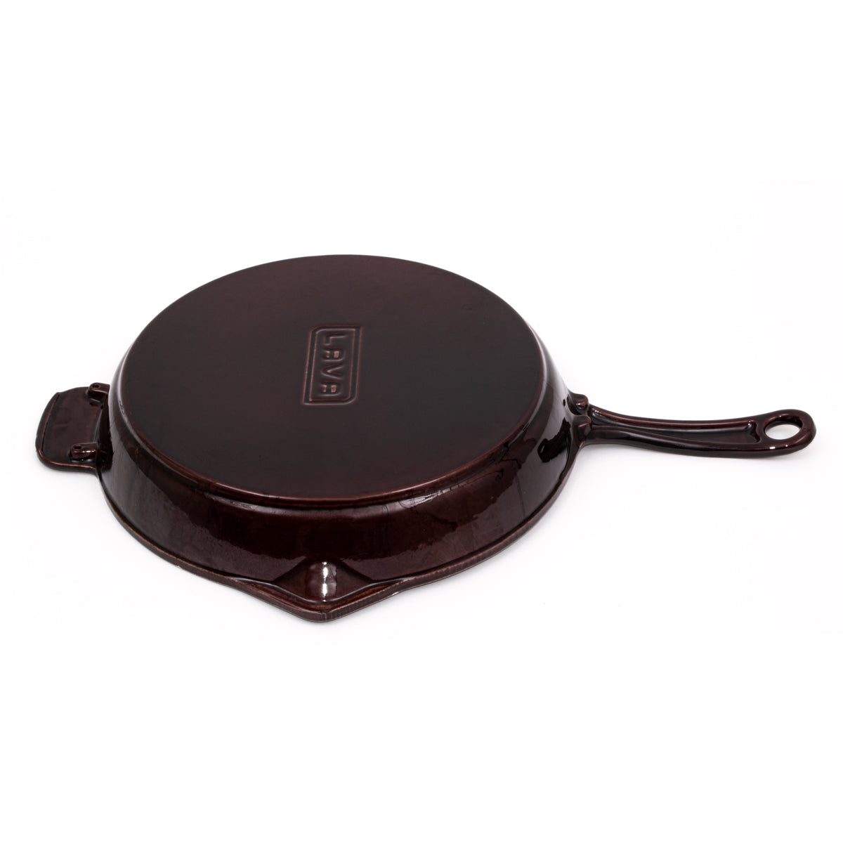 LAVA Cast Iron Skillet cast iron cookware by Patriot Tactical, homestead American heritage design – detail view