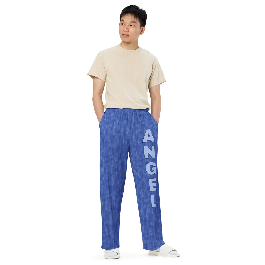 Model wearing the ANGEL Wide-Leg Pants, front view, part of the ANGEL Outfit Set