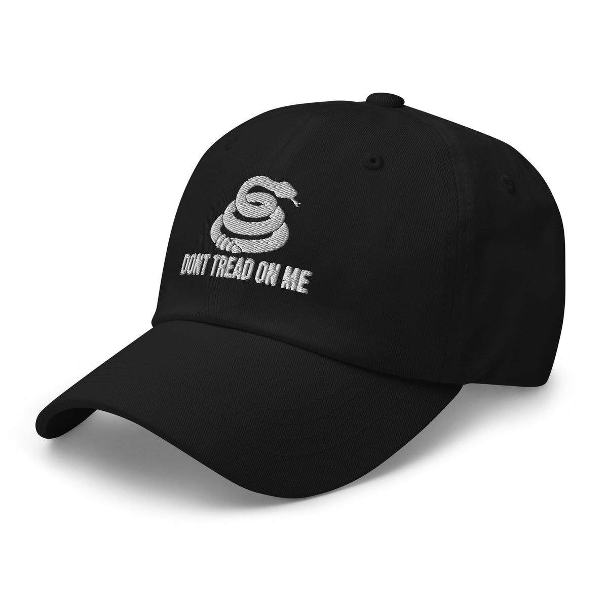 Don't Tread On Me Embroidered Hat embroidered hat by Patriot Tactical, homestead American heritage design – back view