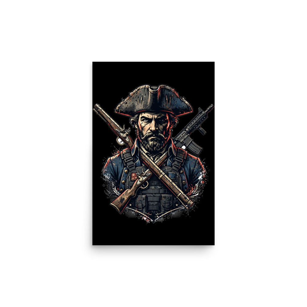 Minuteman Reborn Poster poster by Patriot Tactical, homestead American heritage design – main image