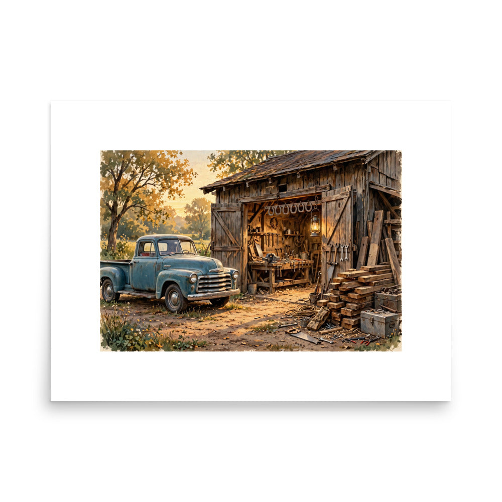 Built With These Hands Poster poster by Patriot Tactical, homestead American heritage design – product mockup
