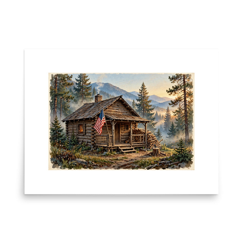 The Homestead Poster poster by Patriot Tactical, homestead American heritage design – product mockup