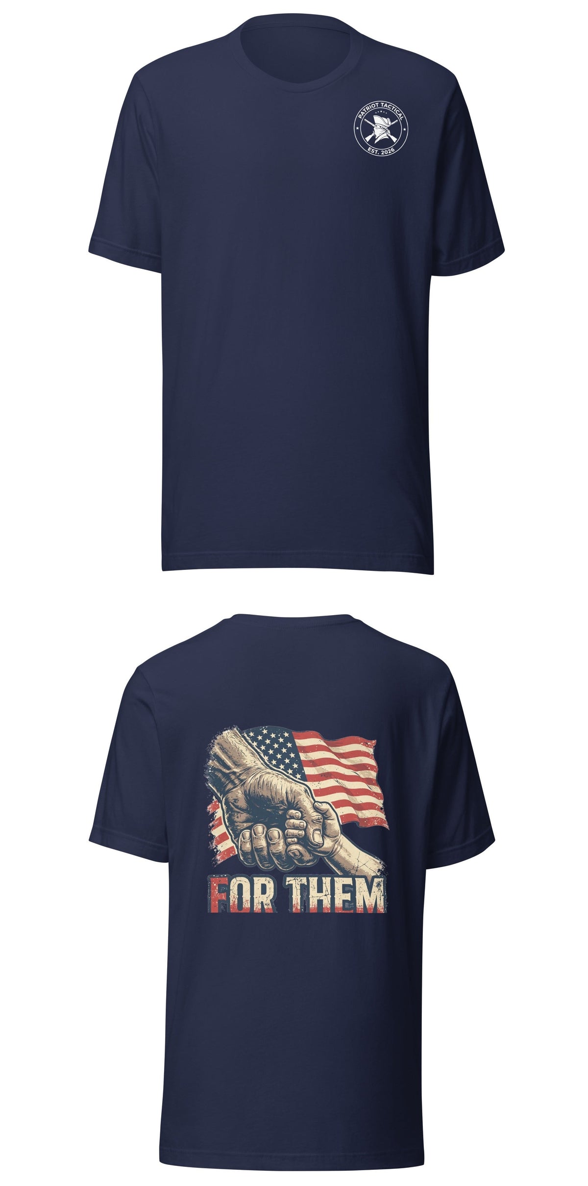 For Them Tee t-shirt by Patriot Tactical, homestead American heritage design – lifestyle view