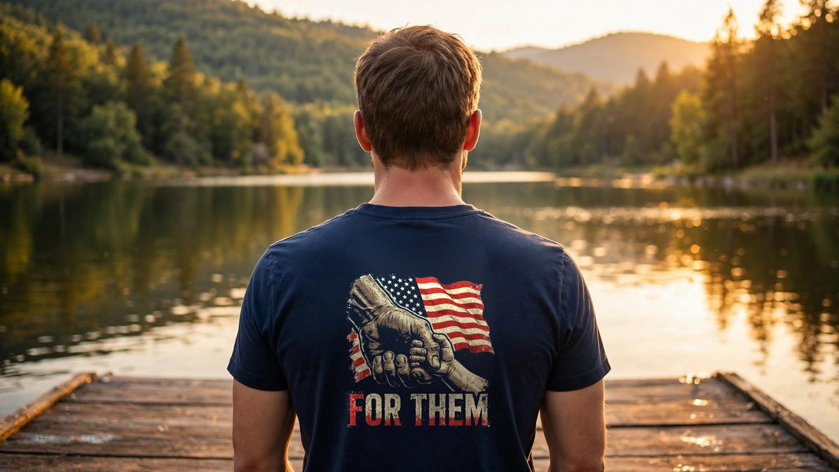For Them Tee worn in a lifestyle photo