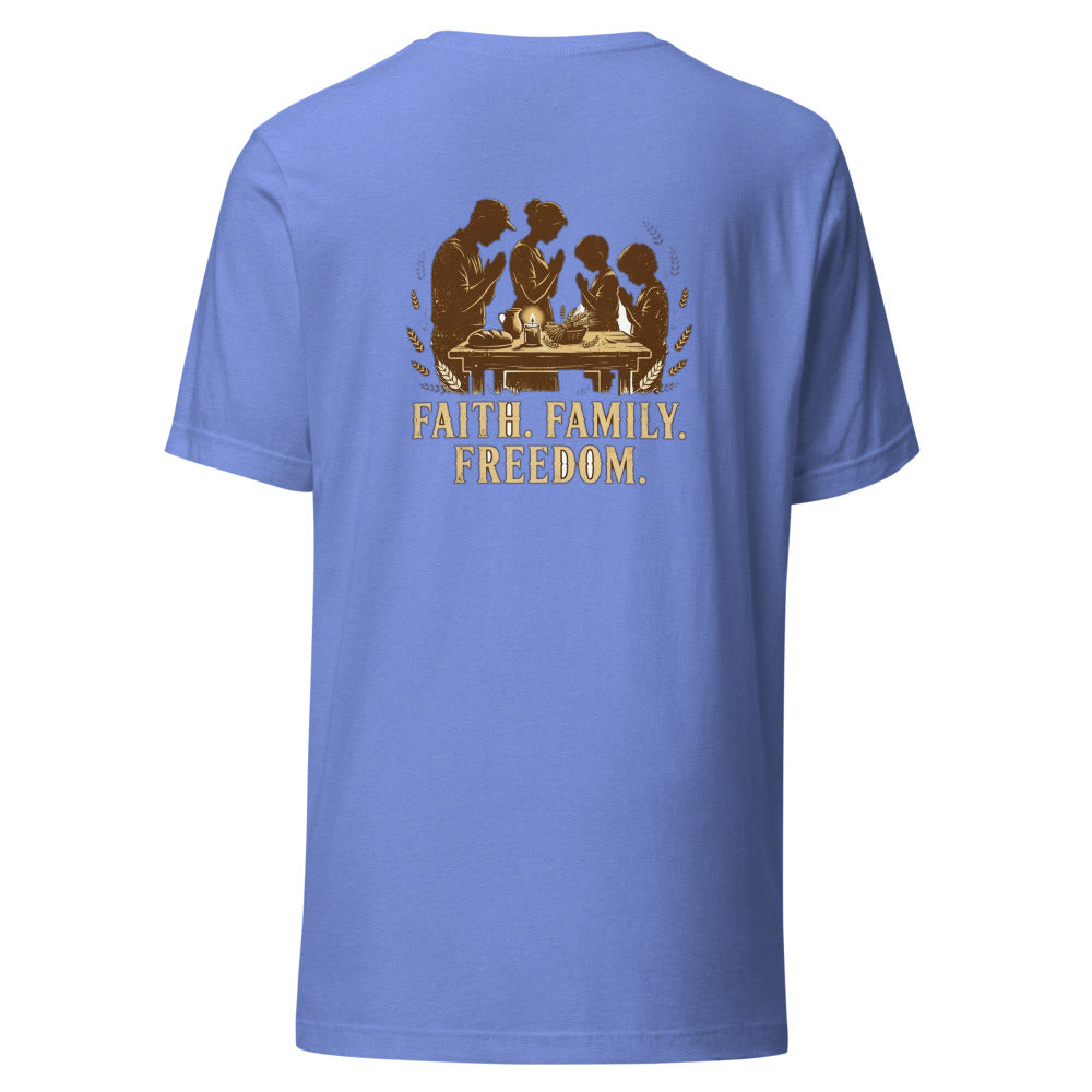 Grace Before Meals Tee t-shirt by Patriot Tactical, homestead American heritage design – main image