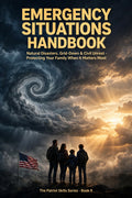 Family Emergency Situations Handbook Ebook ebook cover by Patriot Tactical, homestead American heritage design – main image