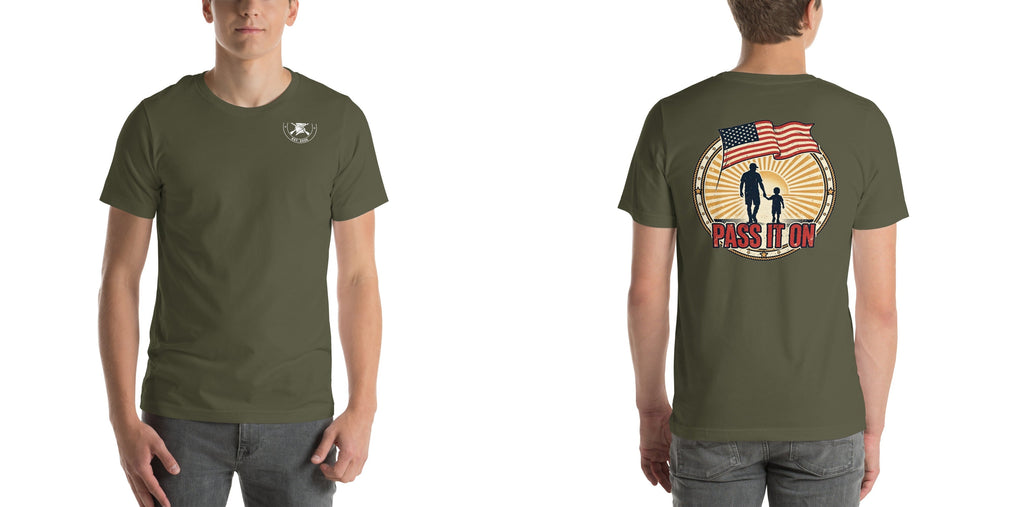 Pass It On Tee t-shirt by Patriot Tactical, homestead American heritage design – main image