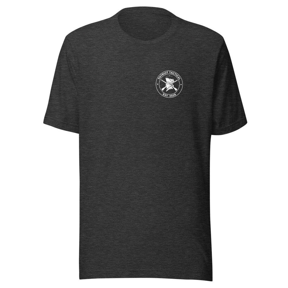 Raising Them Right Tee t-shirt by Patriot Tactical, homestead American heritage design – back view