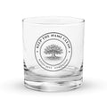 Keep the Name Clean rocks glass, black oak tree crest with Roots Deep · Word Good