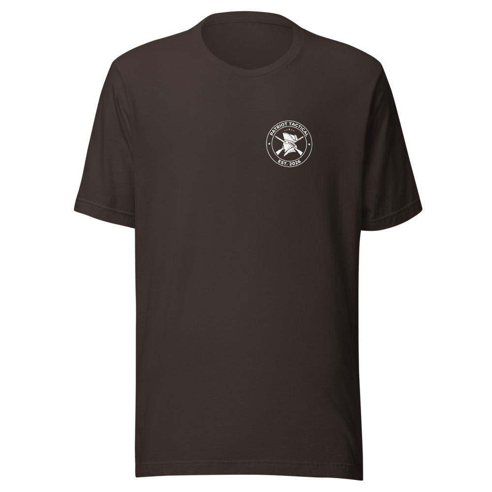Teach Them to Fish Tee t-shirt by Patriot Tactical, homestead American heritage design – detail view 10