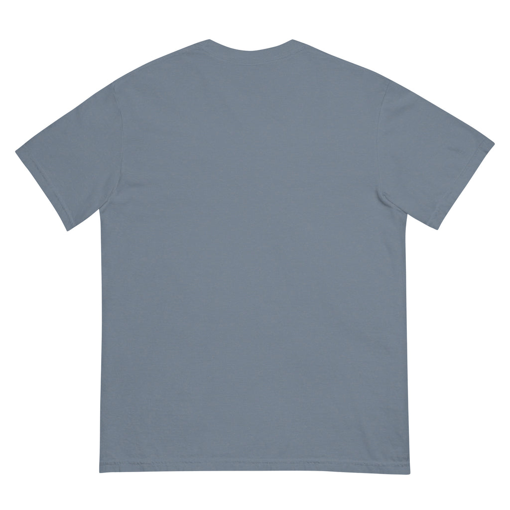 Keep the Name Clean Heritage Oak tee in Blue Jean, plain back