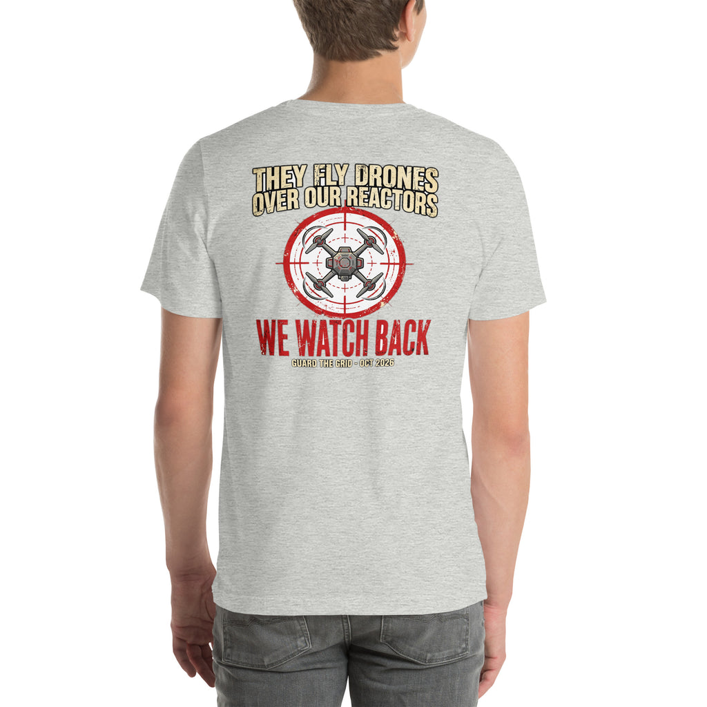 We Watch Back Tee t-shirt by Patriot Tactical, homestead American heritage design – product mockup 14