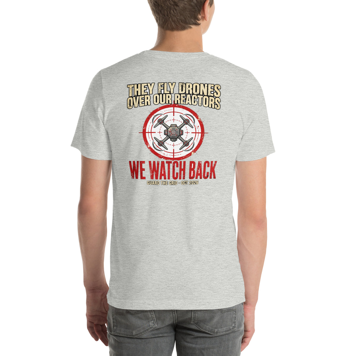 We Watch Back Tee t-shirt by Patriot Tactical, homestead American heritage design – product mockup 14