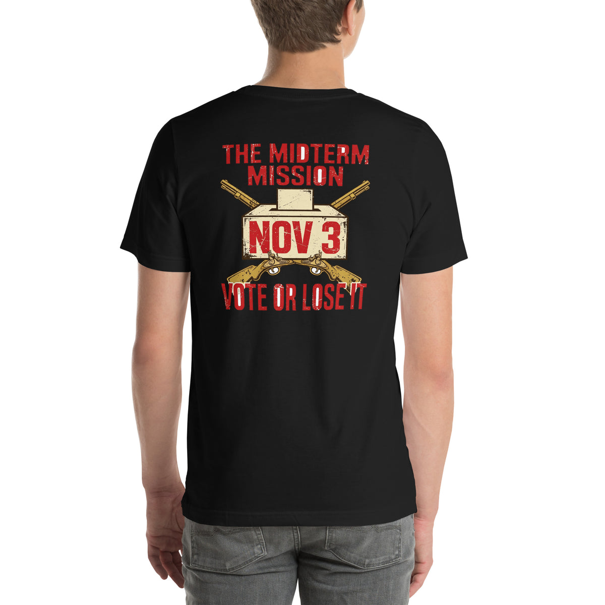 Vote Or Lose It Tee t-shirt by Patriot Tactical, homestead American heritage design – main image