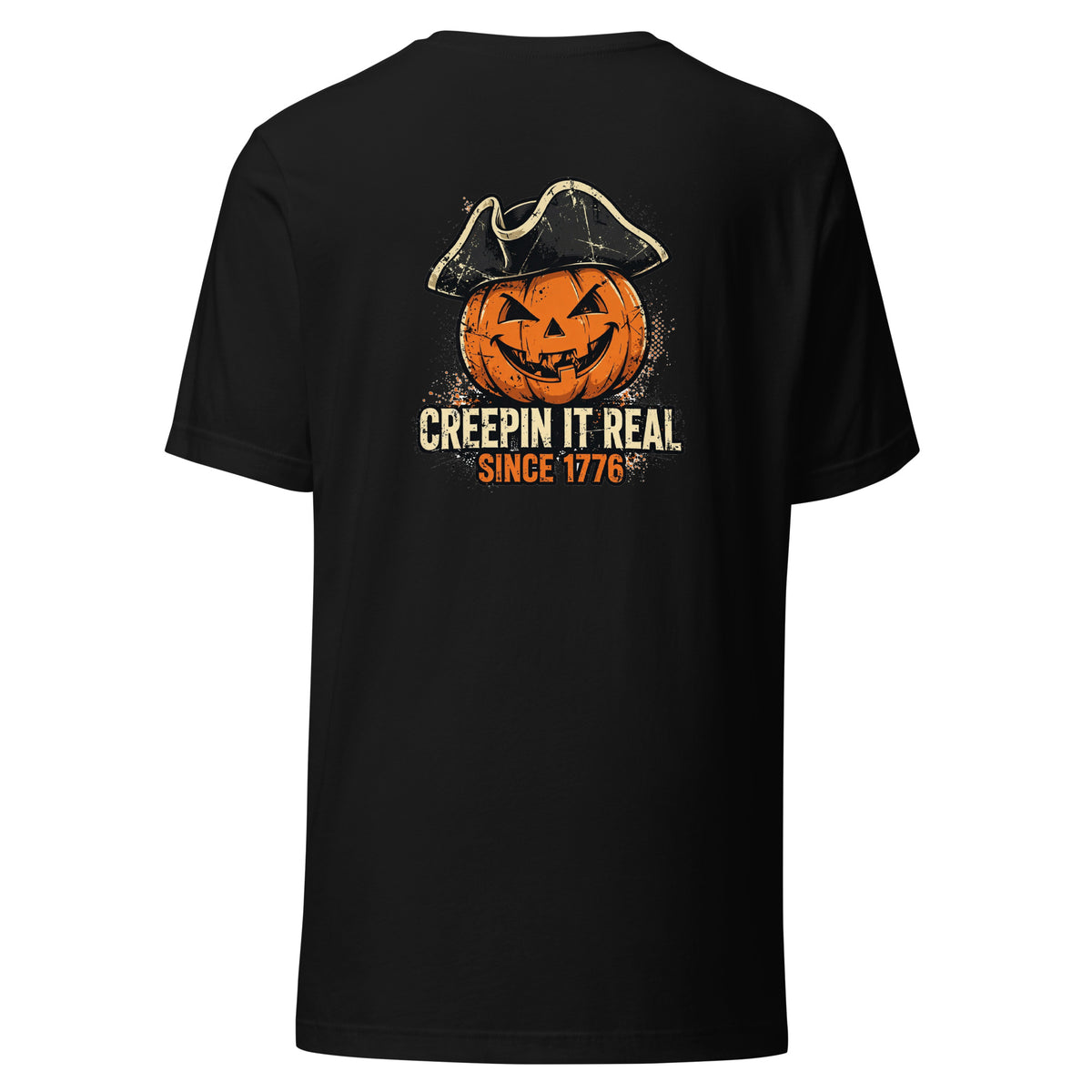 Creepin' It Real Since 1776 Halloween Tee t-shirt by Patriot Tactical, homestead American heritage design – main image