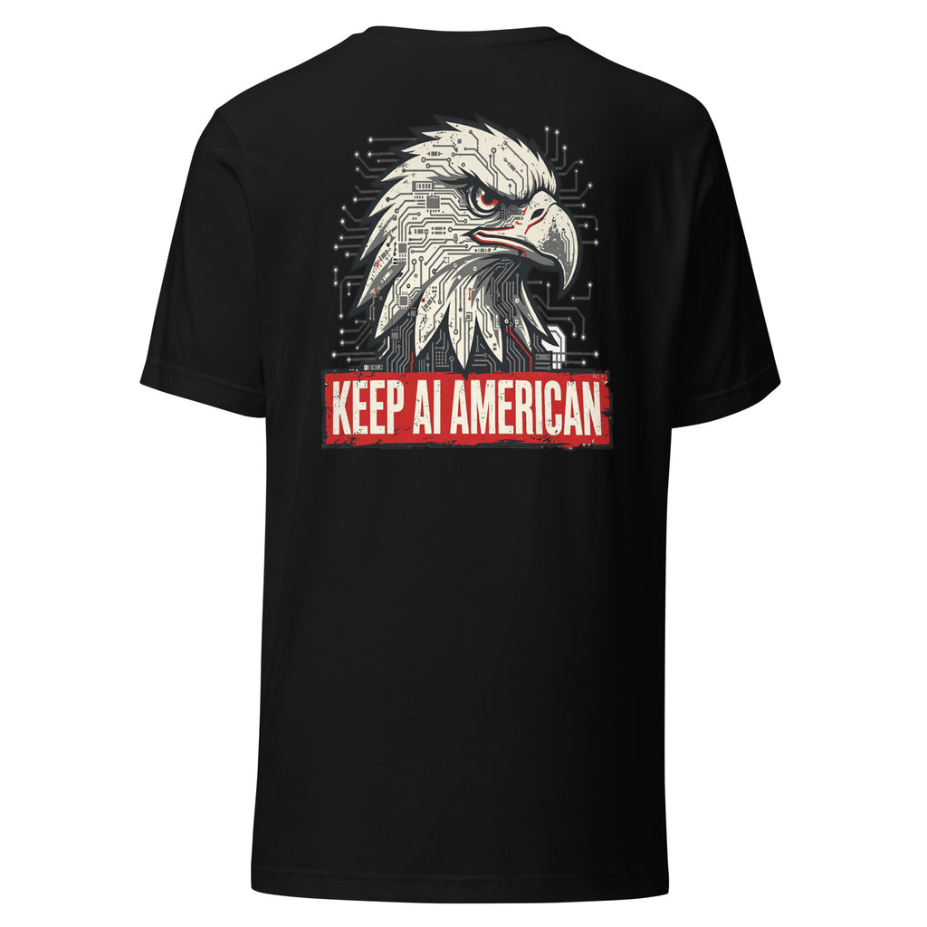 Keep AI American Tee t-shirt by Patriot Tactical, homestead American heritage design – lifestyle view