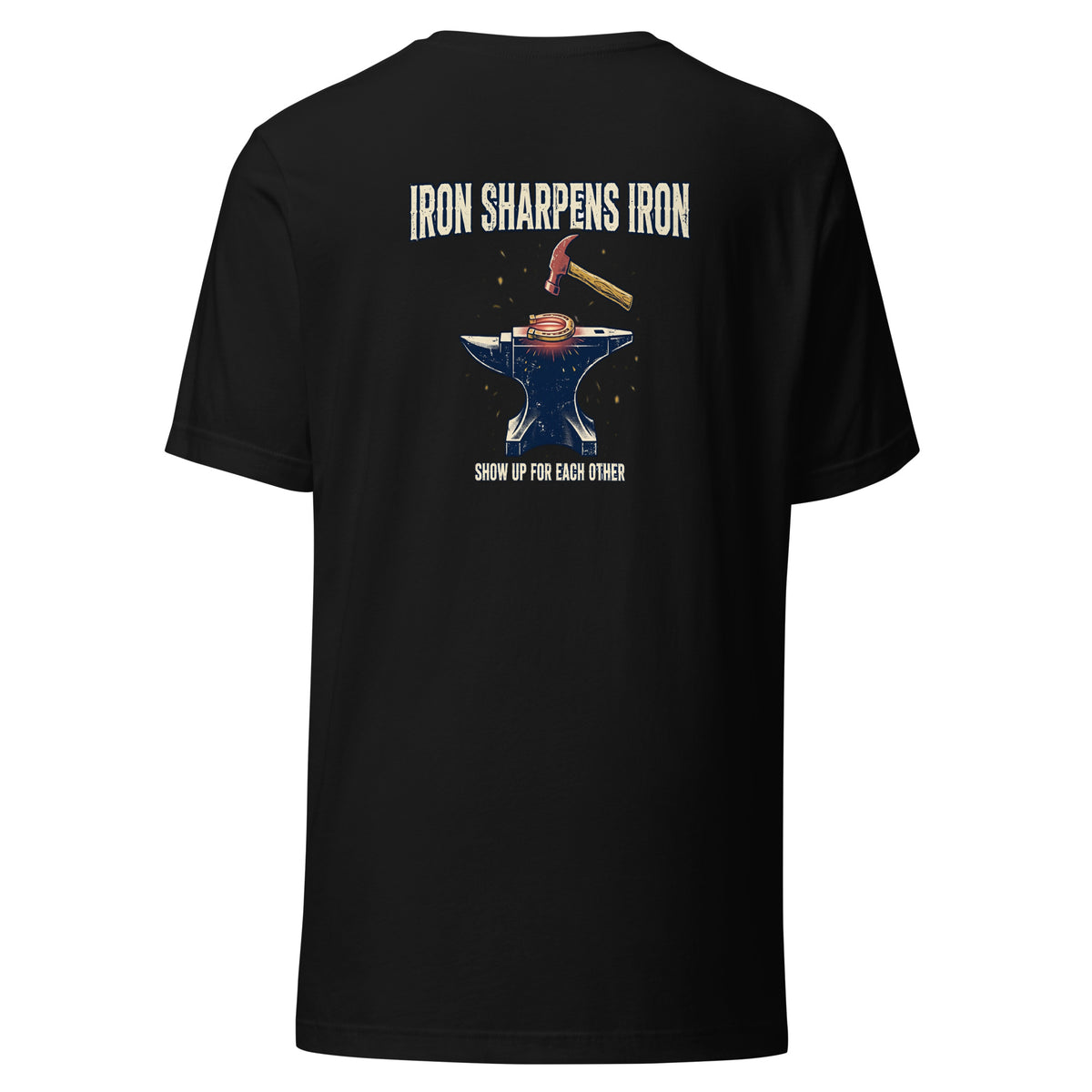 Iron Sharpens Iron Tee t-shirt by Patriot Tactical, homestead American heritage design – main image