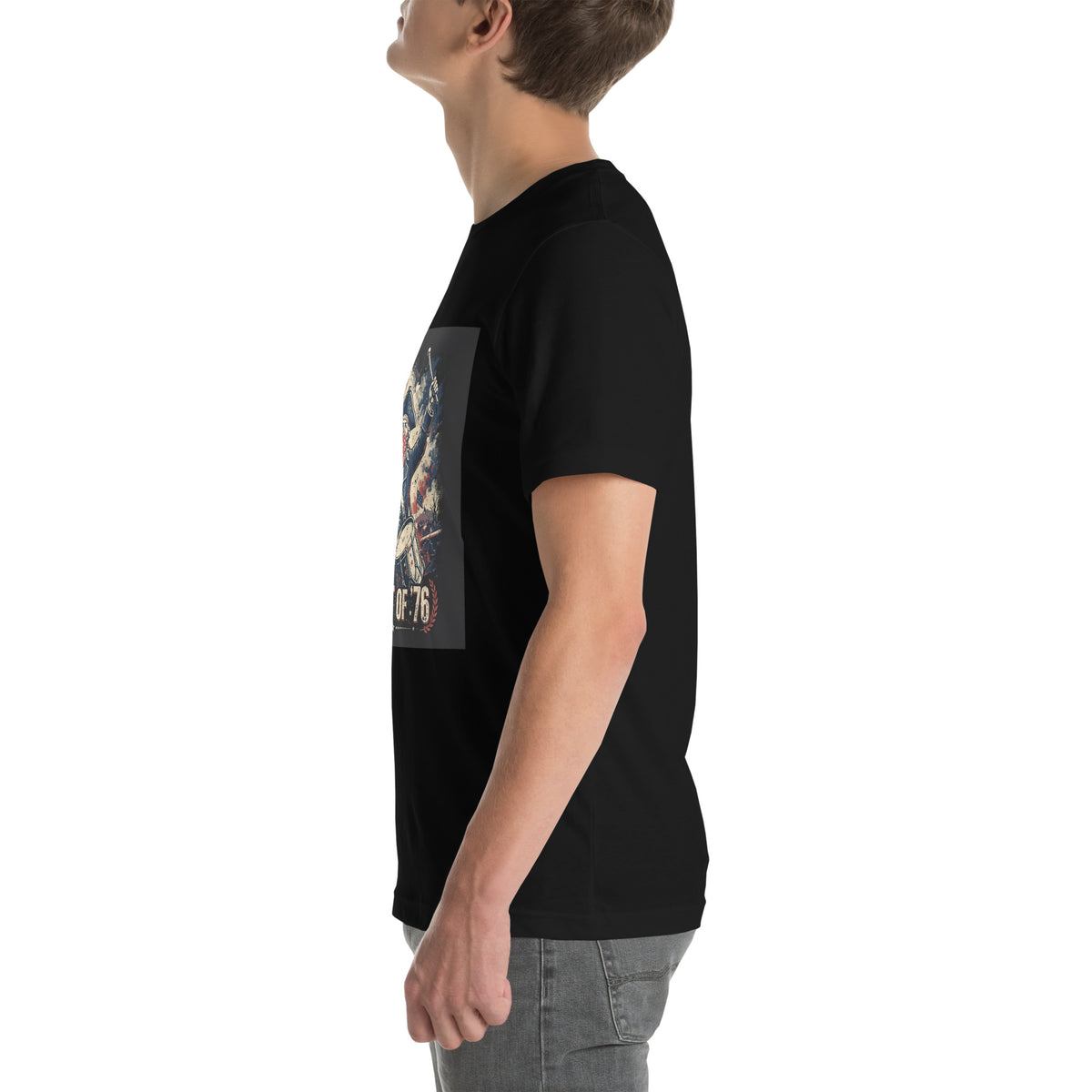 Spirit of '76 Tee t-shirt by Patriot Tactical, homestead American heritage design – lifestyle view