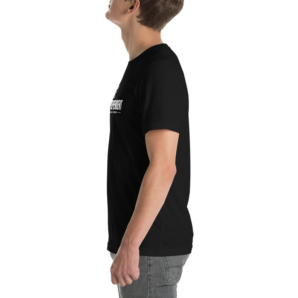 Tired > Dependent Workwear Tee in Black, left side view