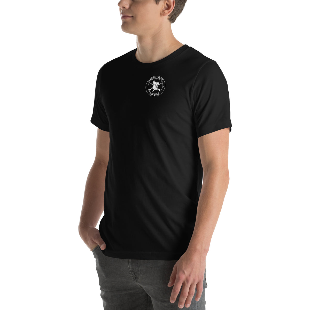 Christmas 1776 Tee t-shirt by Patriot Tactical, homestead American heritage design – lifestyle view 9