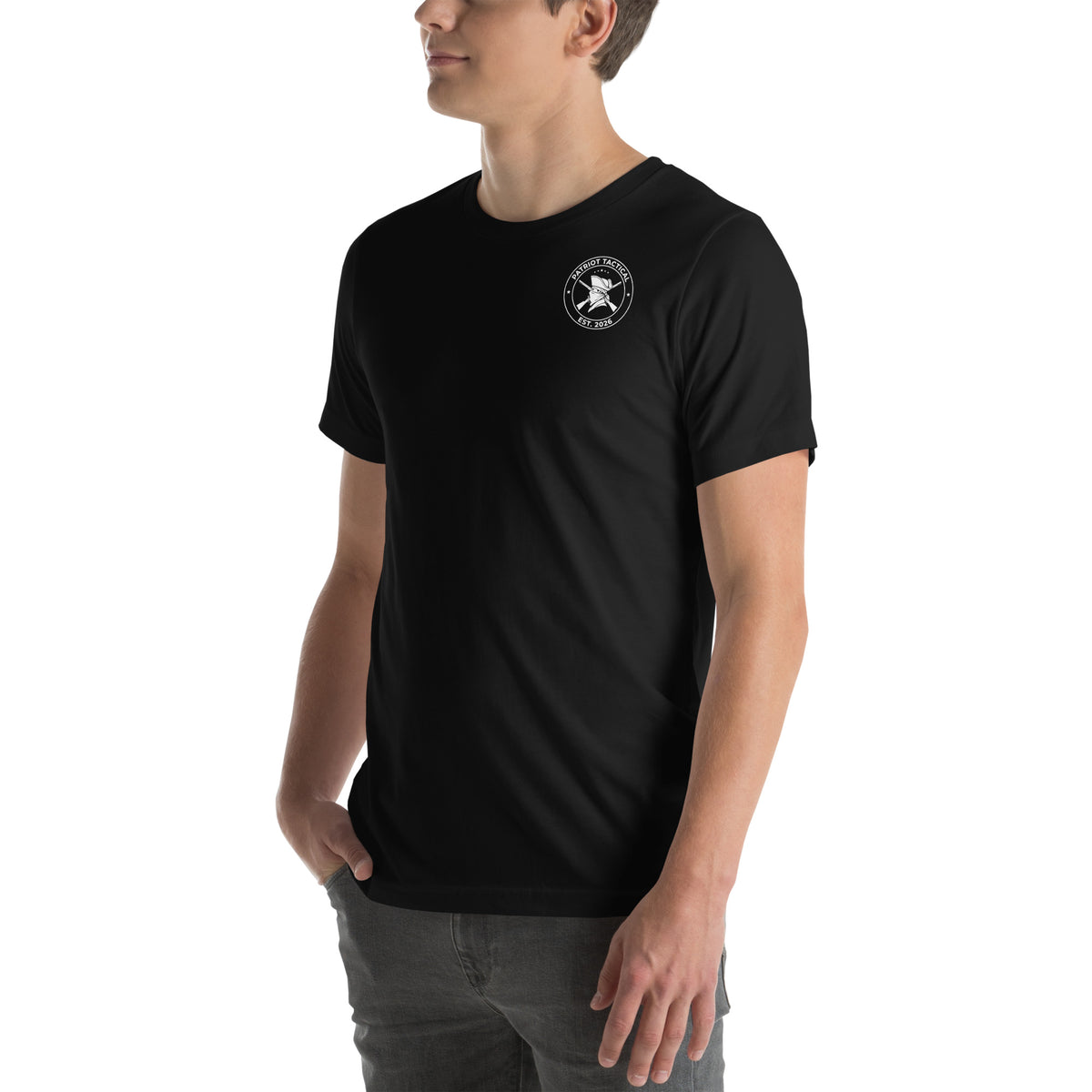 Spilling the Tea Tee t-shirt by Patriot Tactical, homestead American heritage design – lifestyle view 9