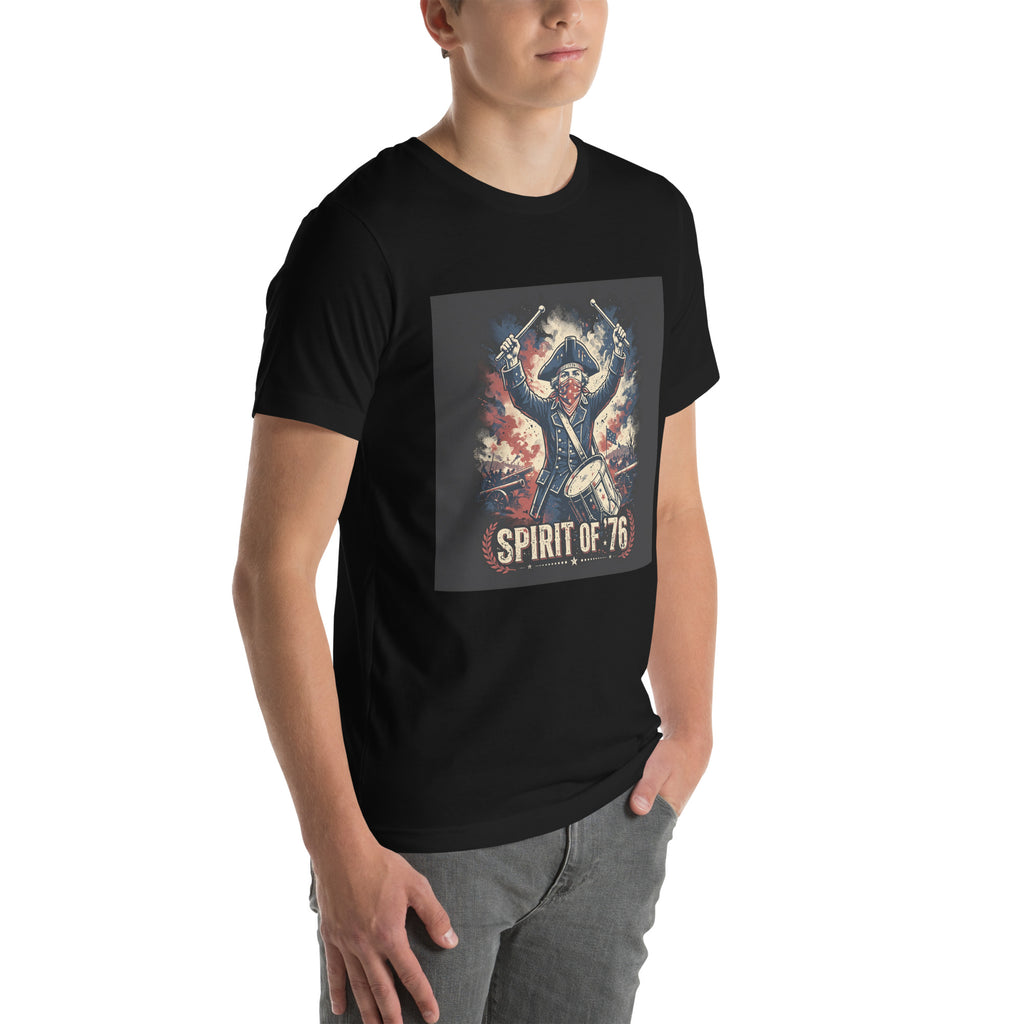 Spirit of '76 Tee t-shirt by Patriot Tactical, homestead American heritage design – back view