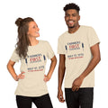 Coxsackie 1775 Farmers First Tee in Heather Natural, front view