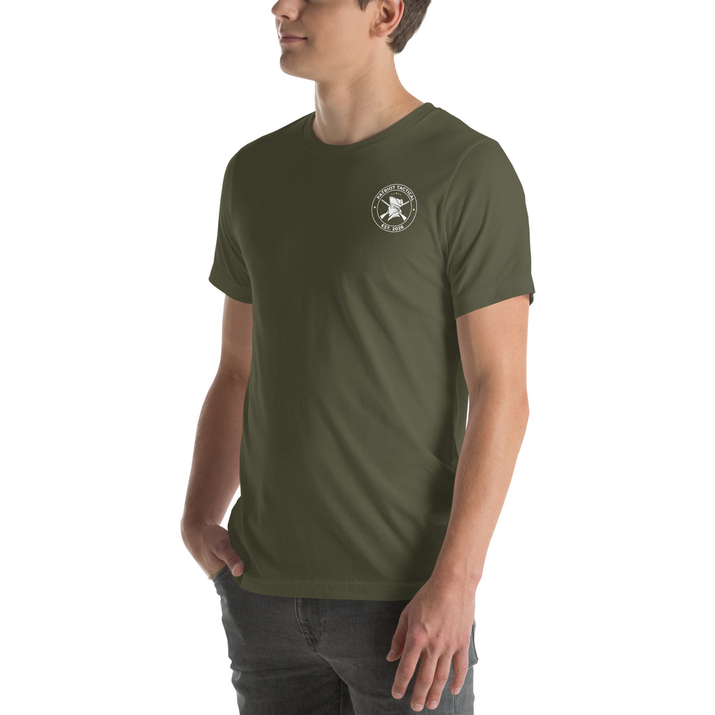 Pass It On Tee t-shirt by Patriot Tactical, homestead American heritage design – lifestyle view 9