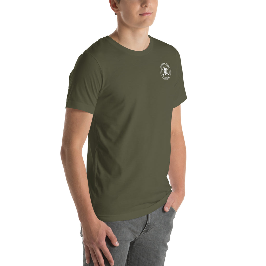 Thank A Veteran Tee t-shirt by Patriot Tactical, homestead American heritage design – back view 12