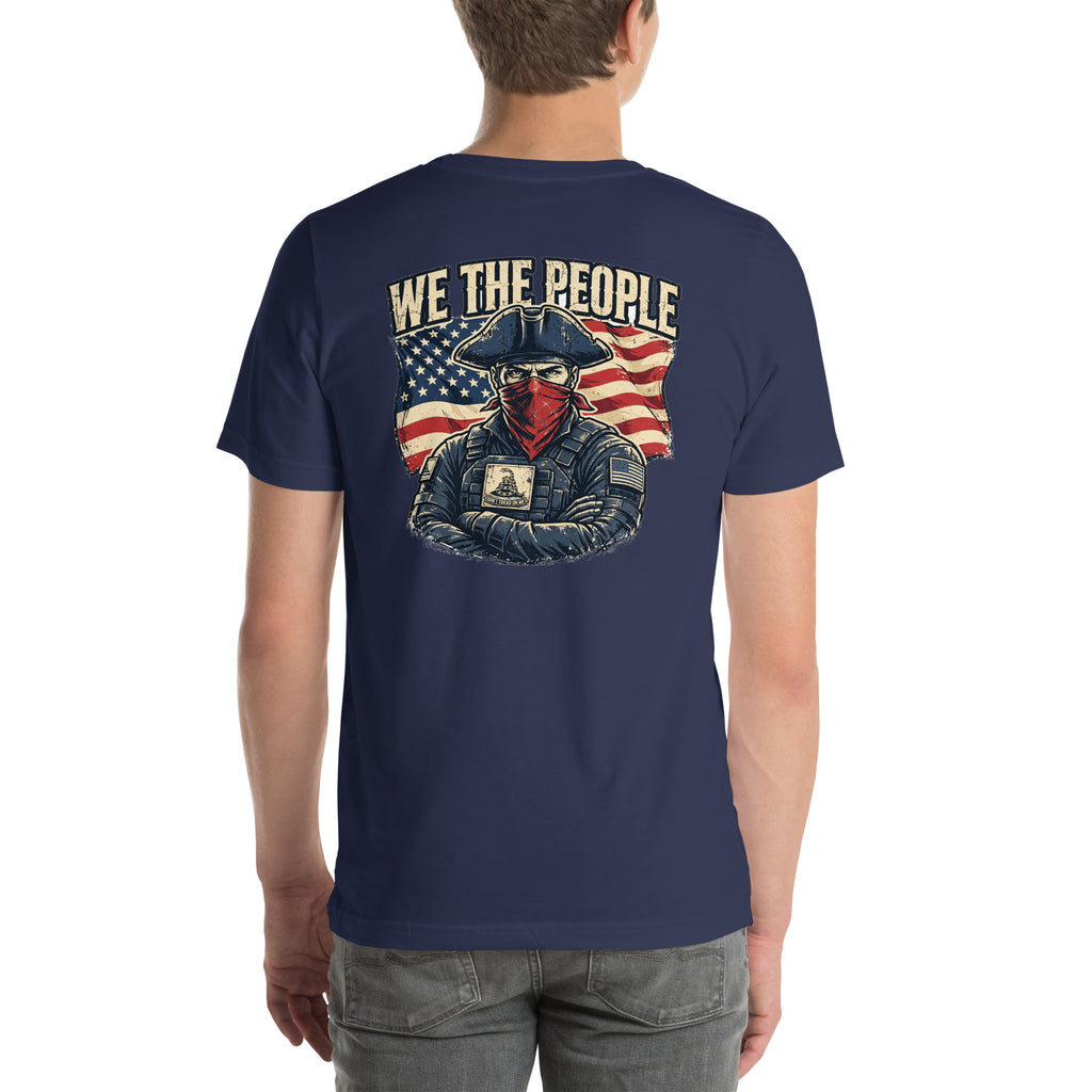 We The People Patriot Tee t-shirt by Patriot Tactical, homestead American heritage design – front view 7