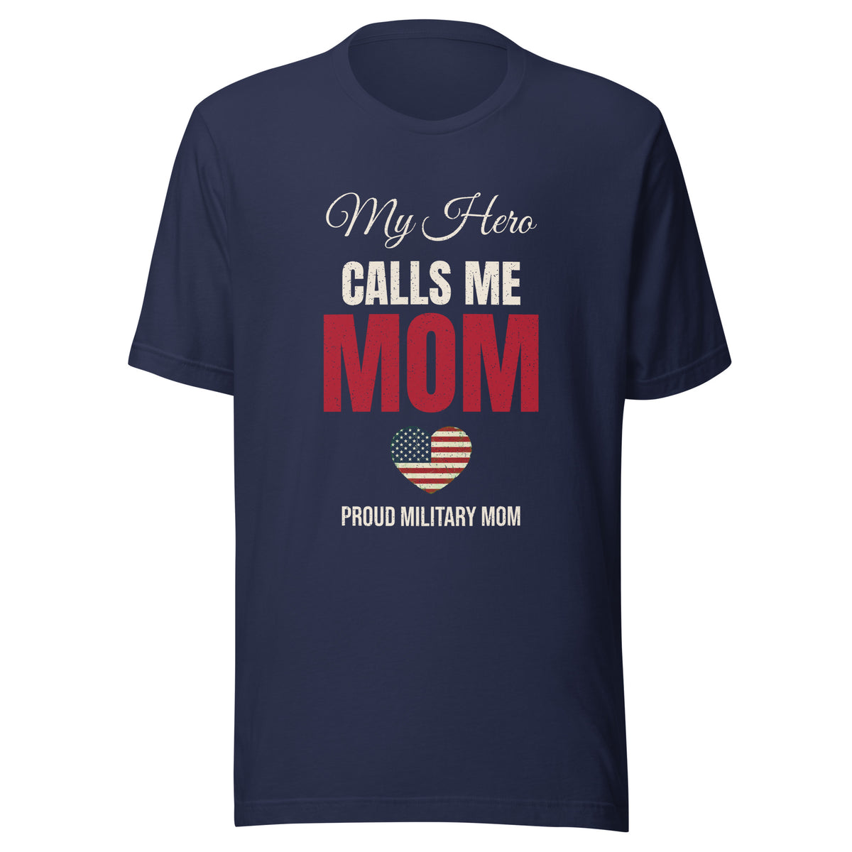 My Hero Calls Me Mom Tee t-shirt by Patriot Tactical, homestead American heritage design – detail view