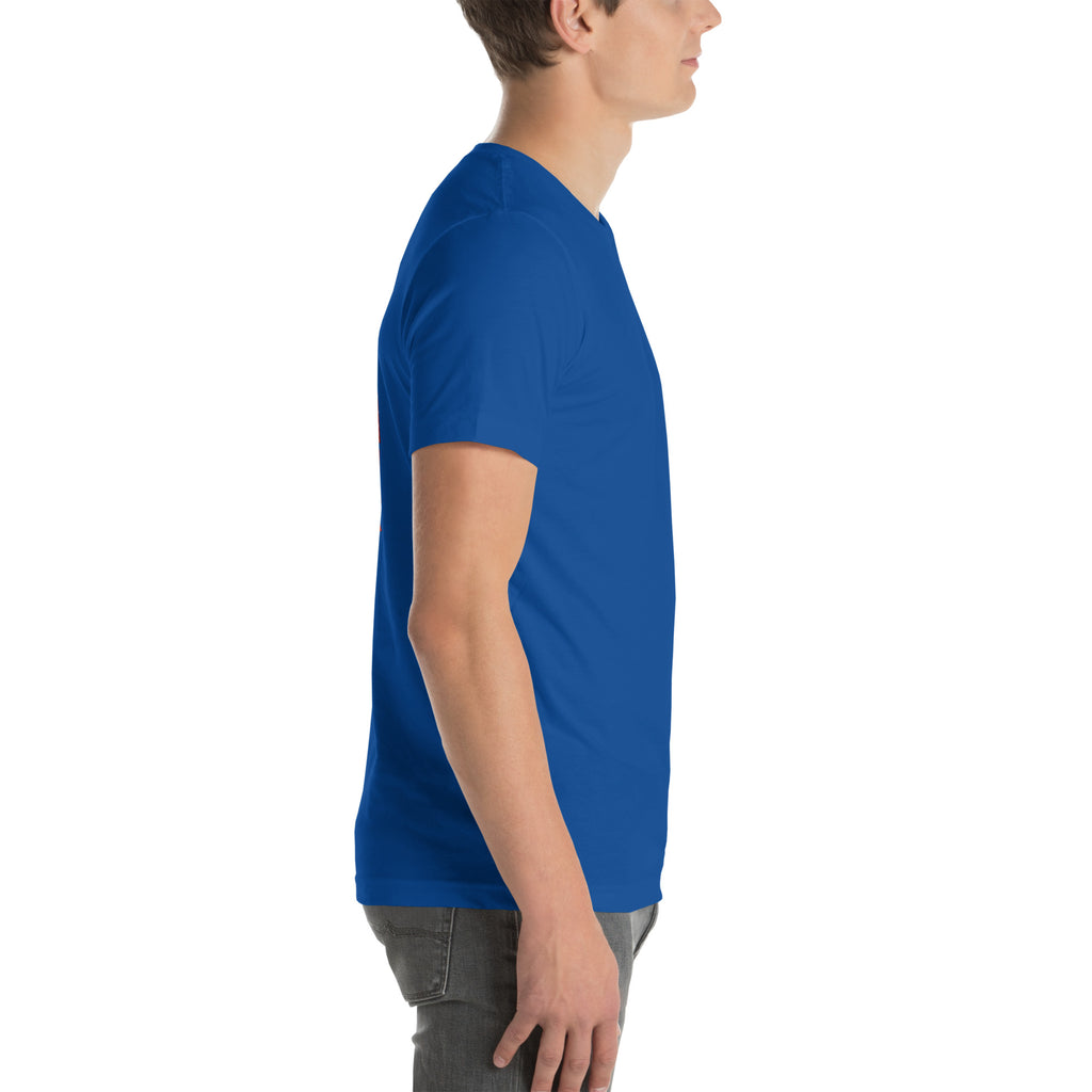 Old Enough To Carry Premium Tee in True Royal, right side view