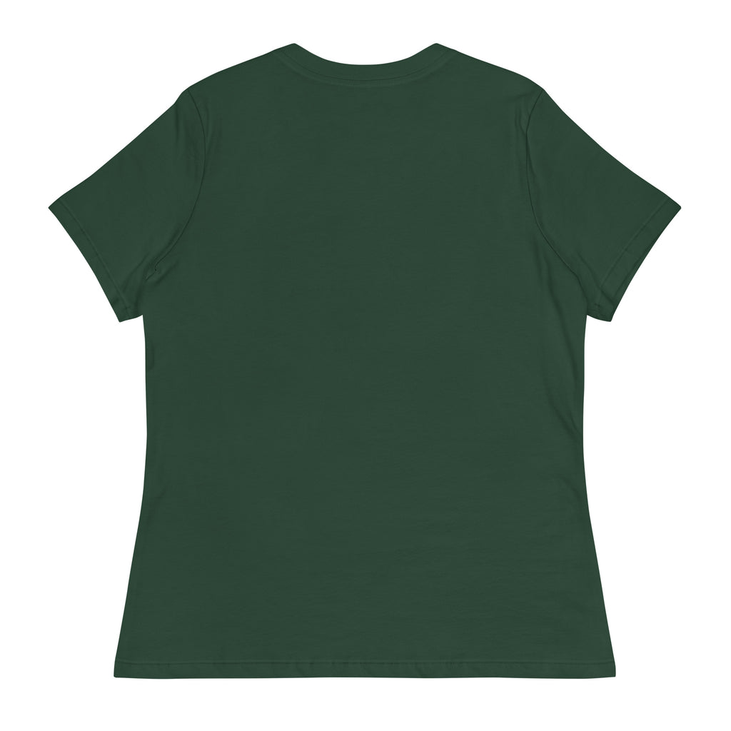 Picked By Hand Women's Premium Tee in Forest Green, back view