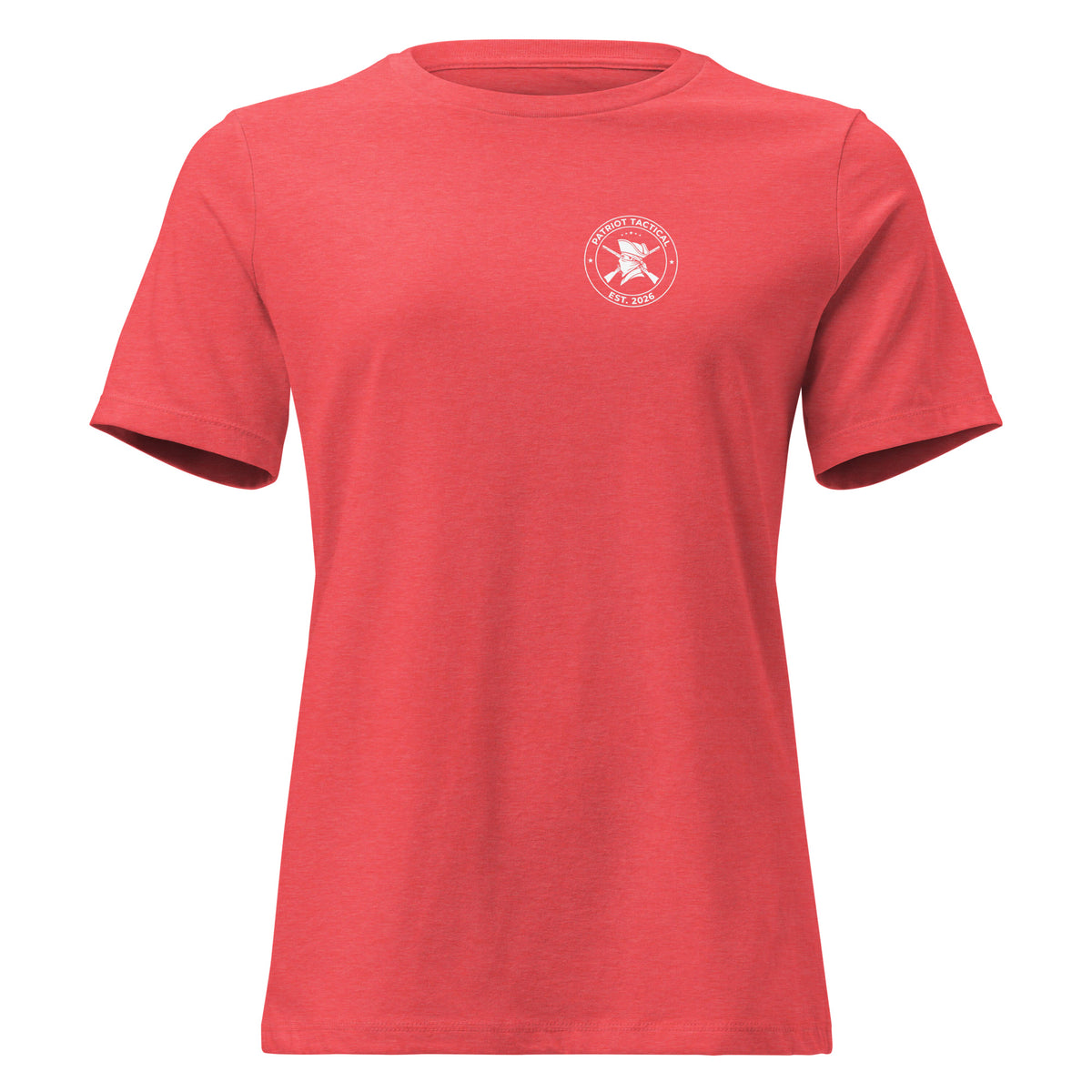Beauty and Backbone Women's Tee t-shirt by Patriot Tactical, homestead American heritage design – product mockup
