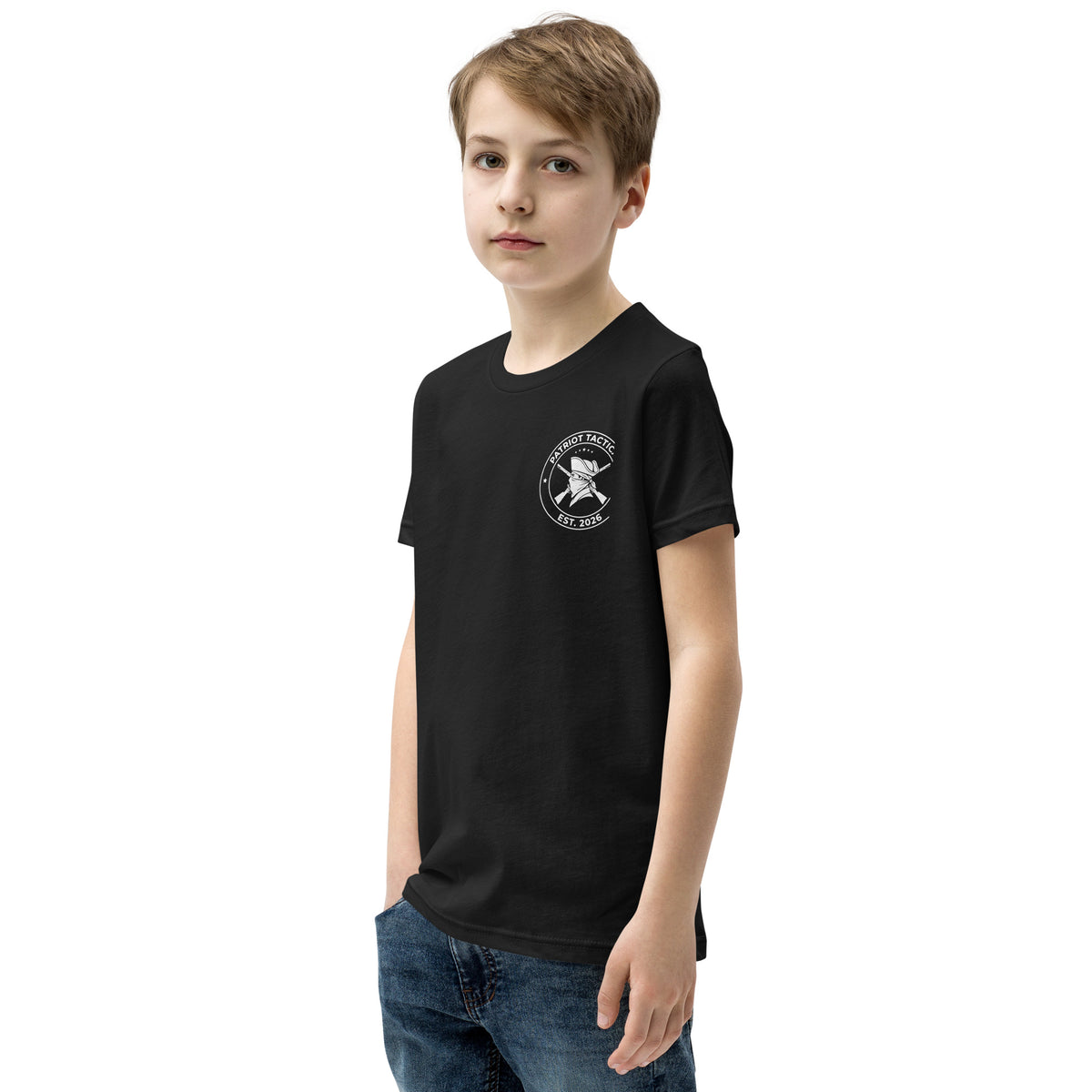 Seed of Liberty Kids Tee kids apparel by Patriot Tactical, homestead American heritage design – lifestyle view
